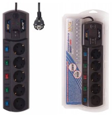 Сетевой фильтр Most EHV 2м (5 розеток) черный (коробка)