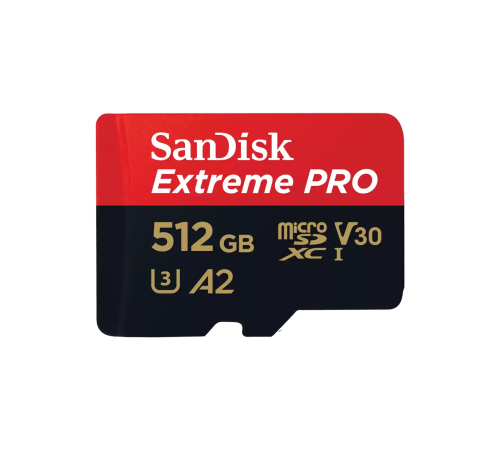 Карта памяти Sandisk Extreme Pro microSDXC 512GB + SD Adapter + Rescue Pro Deluxe 200MB/s