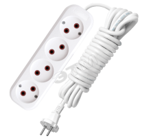 Удлинитель бытовой 4х5м без заземления 6А У6-766М