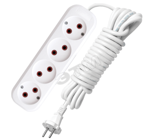 Удлинитель бытовой 4х5м без заземления 6А У6-766М