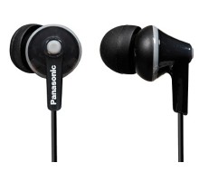 Наушники вкладыши Panasonic RP-HJE125E 1.1м черный проводные в ушной раковине (RP-HJE125E-K)