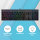 Клавиатура A4Tech Fstyler FX60H серый USB slim LED (FX60H GREY/NEON) [FX60H GREY/NEON]
