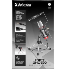 Микрофон Defender Forte GMC 300 3,5 мм, провод 1.5 м [64630]