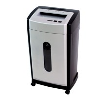 Шредер Office Kit S215 (секр.P-4)/фрагменты/20лист./28лтр./скрепки/скобы/пл.карты/CD