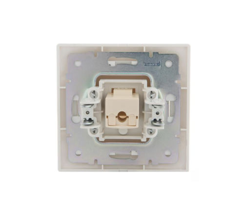 Розетка компьютерная 1-м СП Mira RJ45 бел./бел. LEZARD 701-0202-139