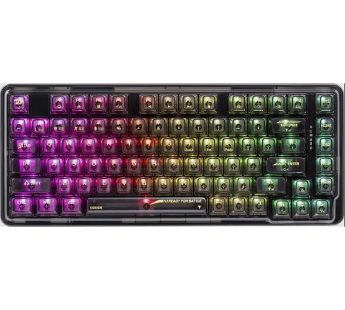 Клавиатура WIRELESS ELF PRO RU RGB 71742 BLACK REDRAGON Клавиатура WIRELESS ELF PRO RU RGB 71742 BLACK REDRAGON