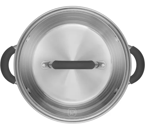 Кастрюля Rondell Flamme RDS-023 2.3л. d=18см (с крышкой) стальной Кастрюля Rondell Flamme RDS-023 2.3л. d=18см (с крышкой) стальной