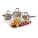 Кастрюля Rondell Flamme RDS-023 2.3л. d=18см (с крышкой) стальной