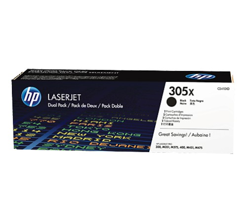 Тонер-картридж набор из 2 шт HP CE410XD