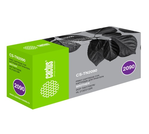 Картридж лазерный Cactus CS-TN2090 TN-2090 черный (1000стр.) для Brother DCP-7057