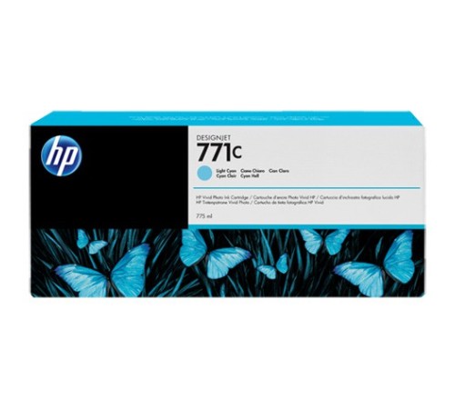 Картридж струйный HP 771C B6Y12A светло-голубой (775мл) для HP DJ Z6200