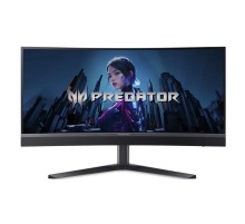Монитор 34" Acer Predator X34V3bmiiphuzx VA 3440x1440, 180 Гц, 1 мс, 21:9, 1000 кд/м2, 2хHDMI, 1хDP, USB-C, изогнутый, выход на наушники, черный