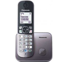 Р/Телефон Dect Panasonic KX-TG6811RUM серый металлик АОН