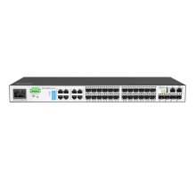 Коммутатор Управляемый коммутатор уровня 3, 16 портов 100/1000BaseX SFP, 8 Combo портов GE, 4 порта 1/10G SFP+, RPS DC 12V (SNR-S3850G-24FX)