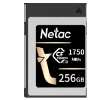 Карта памяти Netac CF2000 CFexpress™ PCIe Gen 3x2 Type B cards 256GB, R/W up to 1750MB/1650MB/s
