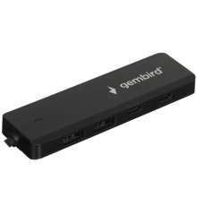 Разветвитель USB3.1 Gembird UHB-C415, 2хUSB, 2хType-C, с доп.питанием (порт Type-C), кабель USB 19см