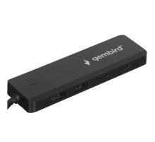 Разветвитель USB3.1 Gembird UHB-C425, 2xUSB, 2xType-C, с доп.питанием (порт Type-C), кабель Type-C 19см