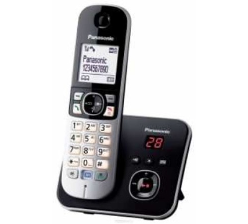 Р/Телефон Dect Panasonic KX-TG6821RUB черный автооветчик АОН