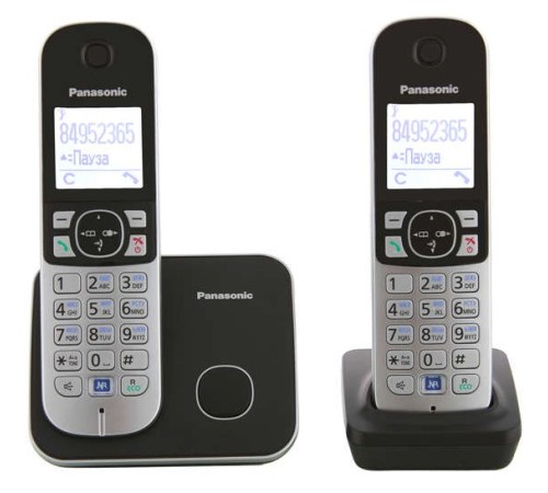 Р/Телефон Dect Panasonic KX-TG6812RU черный (труб. в компл.:2шт) АОН Р/Телефон Dect Panasonic KX-TG6812RU черный (труб. в компл.:2шт) АОН