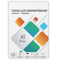 Пленка 154х216 (60 мик) 100 шт. Гелеос Пленка для ламинирования A5, 154х216 (60 мкм) глянцевая 100шт, ГЕЛЕОС [LPA5-60]