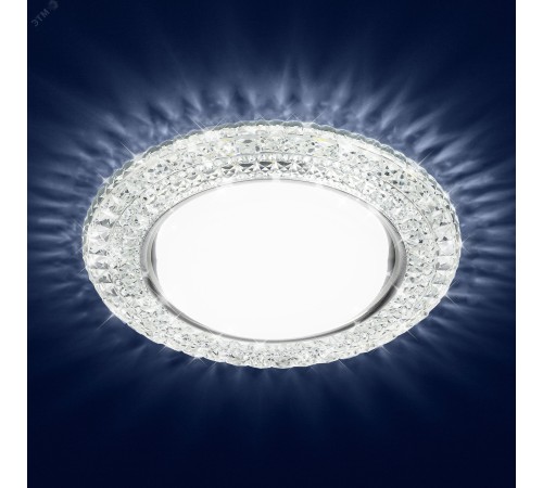 DK LD26 SL/WH Точечные светильники декор cо светодиодной подсветкой Gx53, прозрачный ЭРА Б0029638