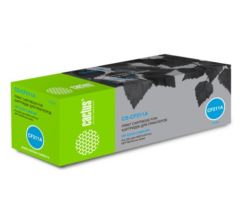 Картридж лазерный Cactus CS-CF211A CF211A голубой (1800стр.) для HP LJ Pro 200 M251/M276