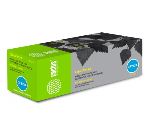 Картридж лазерный Cactus CS-CF212A CF212A желтый (1800стр.) для HP LJ Pro 200 M251/M276