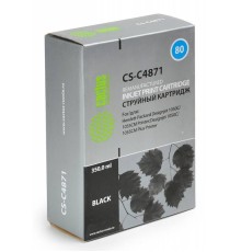 Картридж струйный Cactus CS-C4871 №80 черный для HP DJ 1050C/1055CM/1000