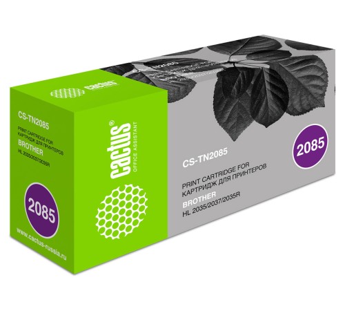 Картридж лазерный Cactus CS-TN2085 TN-2085 черный (1500стр.) для Brother HL-2035/2035R