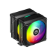 Кулер для процессора ID-Cooling FROZN A620 PRO SE ARGB LGA1700/1200/115X/AM5/AM4 (8шт/кор, TDP 260W, PWM, черный, 6 тепл.трубок + медная база, DUAL ARGB FAN 120mm) RET