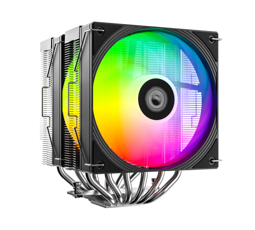 Кулер для процессора ID-Cooling FROZN A620 PRO SE ARGB LGA1700/1200/115X/AM5/AM4 (8шт/кор, TDP 260W, PWM, черный, 6 тепл.трубок + медная база, DUAL ARGB FAN 120mm) RET