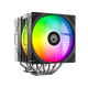 Кулер для процессора ID-Cooling FROZN A620 PRO SE ARGB LGA1700/1200/115X/AM5/AM4 (8шт/кор, TDP 260W, PWM, черный, 6 тепл.трубок + медная база, DUAL ARGB FAN 120mm) RET