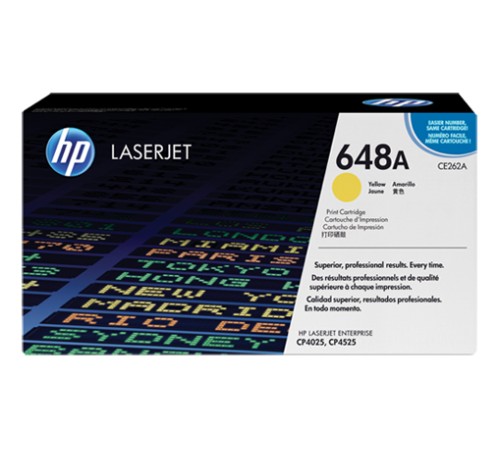 Картридж лазерный HP 648A CE262AC желтый (11000стр.) для HP CLJ CP4525 (техн.упак)