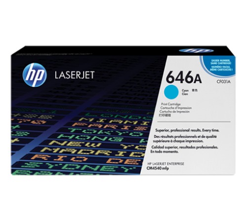 Картридж лазерный HP CF031AC голубой (12500стр.) для HP CM4540 (техн.упак) Картридж лазерный HP CF031AC голубой (12500стр.) для HP CM4540 (техн.упак)