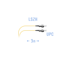 Шнур монтажный оптический FC/UPC SM 3м. (0,9мм)