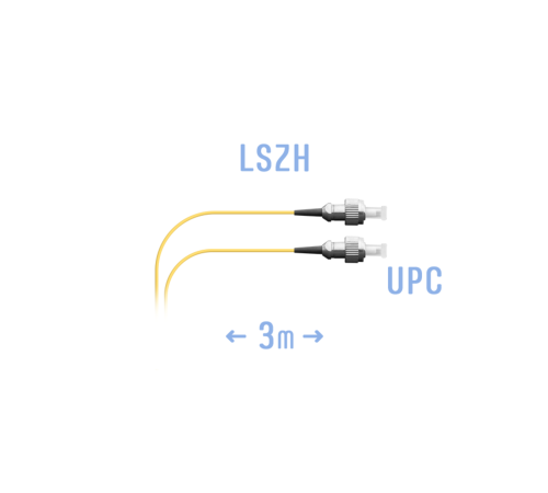 Шнур монтажный оптический FC/UPC SM 3м. (0,9мм)