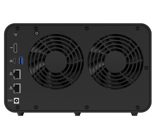 Сетевое хранилище TerraMaster F6-424 tower NAS QC 3,4Ghz/8Gb(32)/TRAID,JBOD,RAID0,1,10,5,6/up to 6 HDD SATA(3,5' or 2,5')/2xM.2 2280 NVMe/2xUSB/HDMI/2x2,5GbE RJ-45/iSCSI/1xPS/1YW