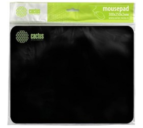 Коврик для мыши Cactus Black 300x250x2мм (CS-MPC-P01M) Коврик для мыши Cactus Black 300x250x2мм (CS-MPC-P01M)