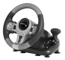 Руль Defender Forsage GTR 12кноп. (с педалями) черный