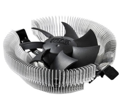 Кулер для процессора/ PCCooler E80 (65W, 3-pin, 42mm, Al/Cu, -mm, 1x80mm, 29.61CFM, 22dBA, 2000RPM, S: 1851/1700/1200/115X, AM5/AM4, silver, black) Кулер для процессора/ PCCooler E80 (65W, 3-pin, 42mm, Al/Cu, -mm, 1x80mm, 29.61CFM, 22dBA, 2000RPM, S: 1851/1700/1200/115X, AM5/AM4, silver, black)