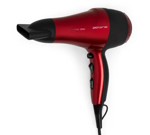 Фен Polaris PHD 2077i 2000Вт красный/черный