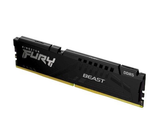 Модуль памяти DDR 5 DIMM 16Gb PC48000, 6000Mhz, Kingston FURY Beast Black XMP CL30 (KF560C30BB-16) (retail)