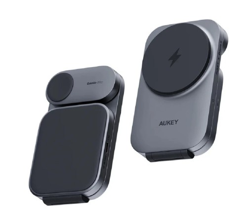 Беспроводное зарядное устройство Aukey LC-MC312 3in1 Travel Qi2
