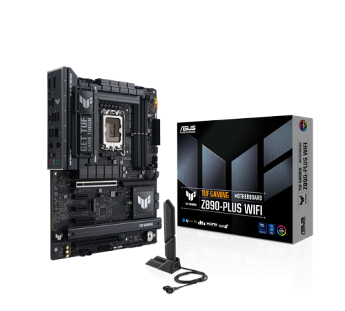 Материнская плата ASUS INTEL Z890 s1851, 4xDDR5(192GB), 1xPCIe 5.0x16, 1xPCIe 4.0x16, 1xPCIe 4.0x4, 2xPCIe 4.0x1, 1xLAN (2.5GbE), Wi-Fi, BT, 4xSATA 6Gb/s, 4xM.2, 1xThunderbolt 4 (USB-C), 1xUSB-C, 6xUSB 3.2, ATX, 90MB1IQ0-M0EAY0