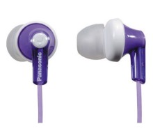 Наушники вкладыши Panasonic RP-HJE118GU 1.1м белый/фиолетовый проводные в ушной раковине (RP-HJE118GUV)