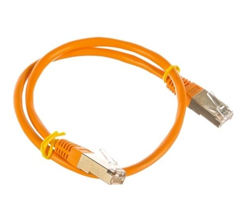 Патч-корд FTP Cablexpert кат.5e, 0.5м, литой, многожильный (оранжевый)