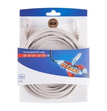 Rexant Пaтч-корд U/UTP, категория 5e, RJ45-RJ45, неэкранированный, PVC серый, 5м