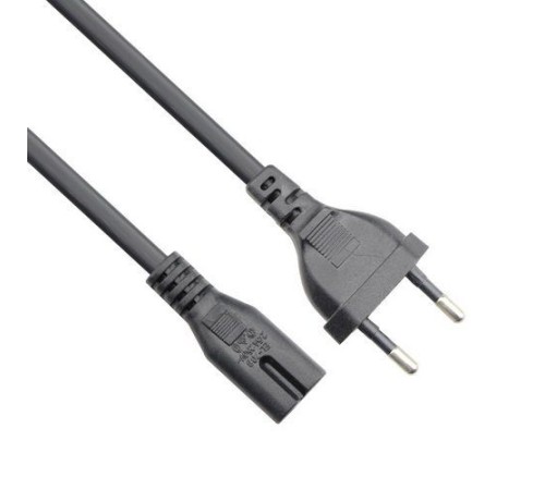 VCOM CE023-CU0.5-1.8M Кабель для аудио-видео техники IEC-320-C7--розетка 220V, 2-pin, 1,8м ,медный  [4895182222731]