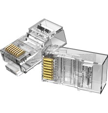 Коннектор Vention RJ45 (8p8c), cat. 5e, под витую пару (50шт.) Vention Коннектор Vention RJ45 (8p8c), cat. 5e, под витую пару (50шт.) (IDBR0-50) (IDBR0-50)