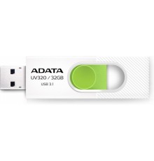 Флеш Диск A-DATA 32GB <AUV320-32G-RWHGN> UV320, USB 3.2, белый/зеленый